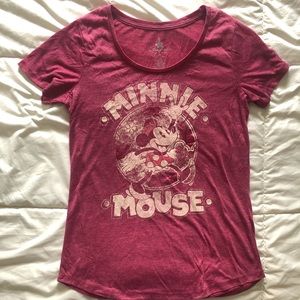 ⭐️2/$10⭐️ Disney Minnie Mouse Distressed Print Tee